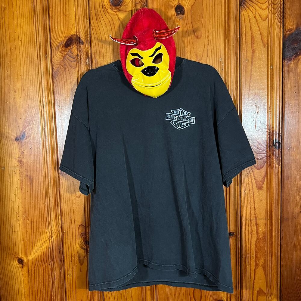 Harley-Davidson XL 1998 Biker T-Shirt Black Graphic